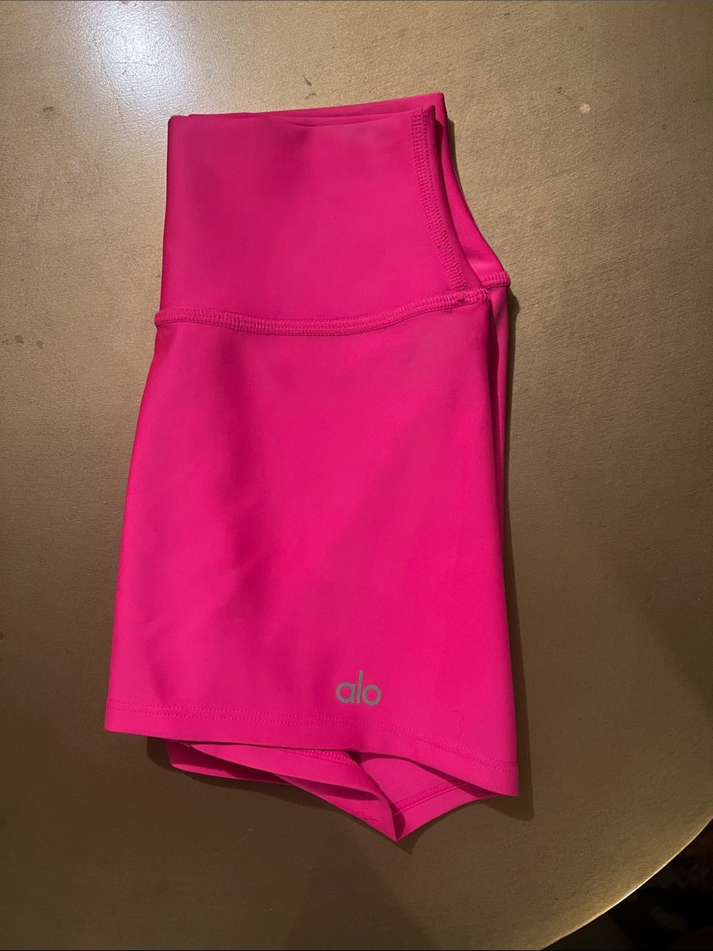 ALO Yoga Hot Pink High-Rise Bike Shorts